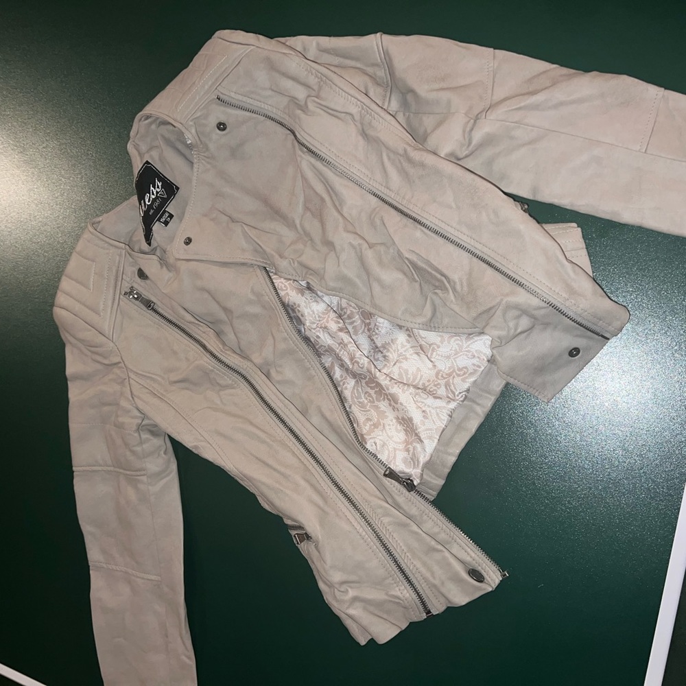 Vintage Guess Leather Moto Jacket